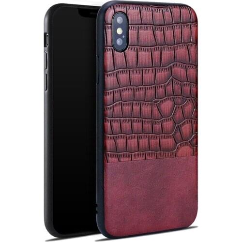 For iPhone 12 Pro Max Mini 11 XS X XR SE 2020 7 8 6 6S Plus Case PU Leather Crocodile Texture Soft Thin Shockproof Cover Funda
