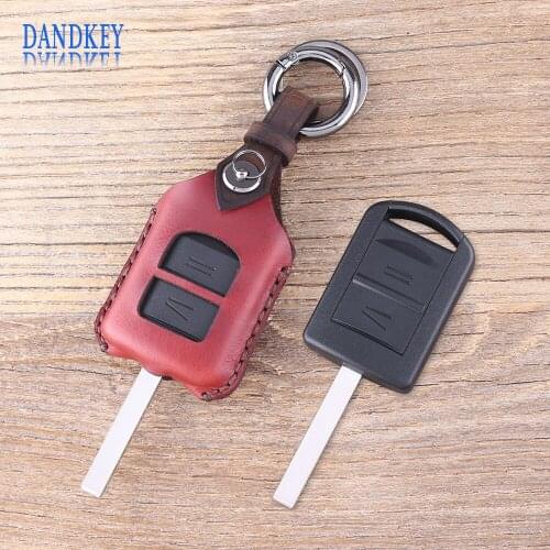 Dandkey 2 Button Uncut Blade Remote Car Key Shell For Vauxhall For Opel Corsa Agila Meriva Combo Car Key Case
