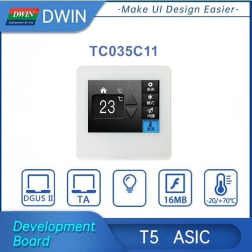DWIN 3.5 inch Wifi Thermostat LCD Touch Panel Smart Home 320*240 Wall Mounted HMI Display Tft Smart Screen Display TC035C11