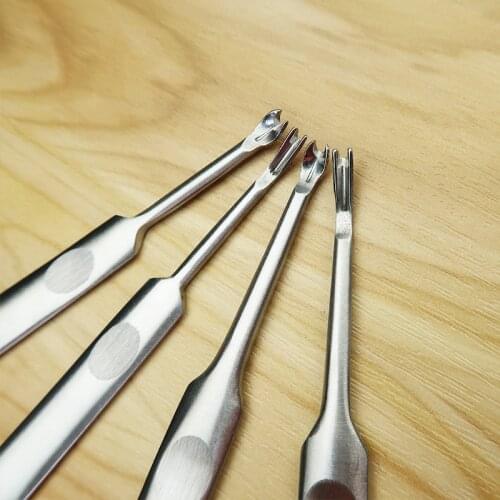 3pcs DIY Hand Stitching U+V Shaped Groover Skiving Edge Beveler Tool New Kit Leather Craft Making Kit For 95v+95u+115v