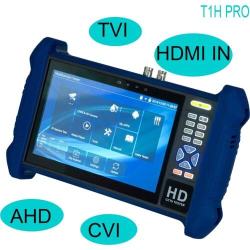 7" CCTV Tester Monitor H.265 4K 8MP 1080P AHD TVI CVI Camera with cable tracer ,HDMI in , Poe , Dahua Hikvision test tool