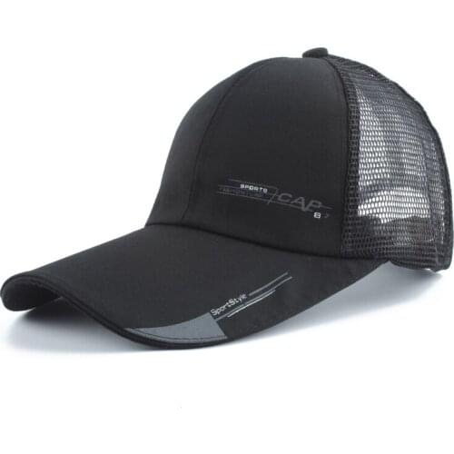 2019 New Summer Man Baseball Cap Men Women Big Visor Sun Caps Outdoor Fishing Hiking Running Breathable Mesh Sport Hats