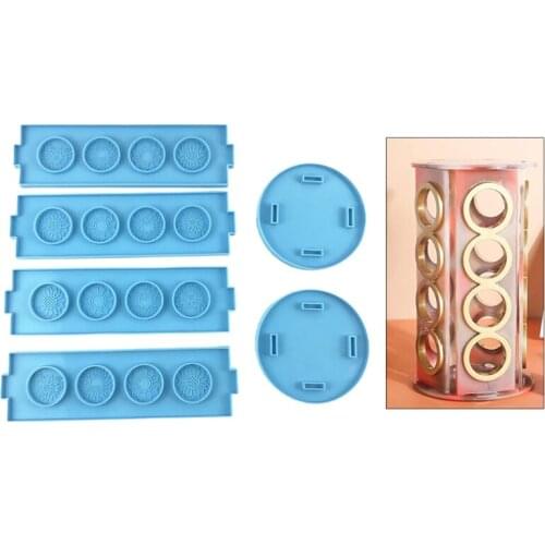 Coffee Capsule Rack Epoxy Resin Mold Coffee Pod Holder Shelf Stand Silione Mould DIY Handmade Crafts Jewelry Soap Making Tool