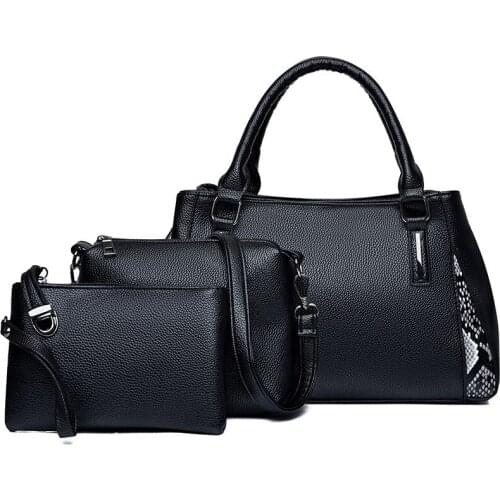 3-piece set Bags Womens 2020 New Style Womens Style Handbag Womens Fashion Big Bag All-match Shoulder/Crossbody Bag