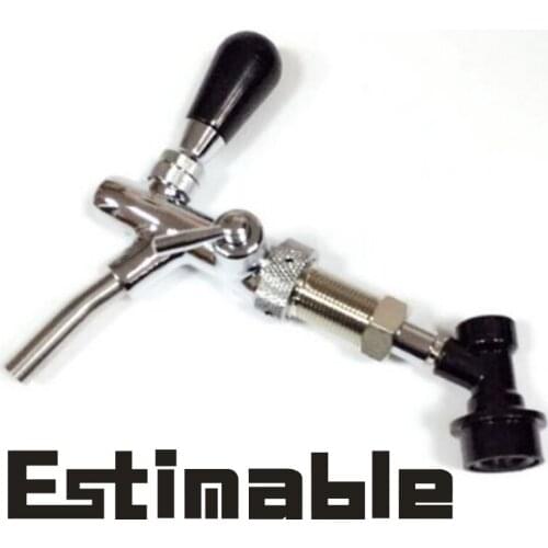 New Beer faucet Beer tap Adjustable Faucet chrome plating homebrew making tap with ball lock bar accessories