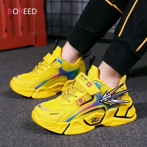 Autumn Kids Sneakers Breathable Mesh Sports Shoes For Boys Fashion Casual Running Sneakers Children Shoes Boys Chaussure Enfant