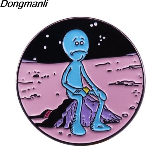 LT341 Cute Anime Icons Cartoon Creative Metal Brooch Enamel Pins Badge backpack bag Collar Jewelry 1pcs