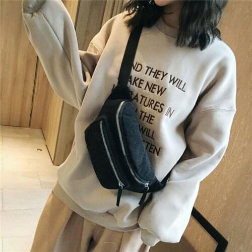 Women Solid Fashion Waist Fanny Pack Women Belt Zipper Waist Bag Chest Tote Purse Bags Black Brown Pink Wine Red