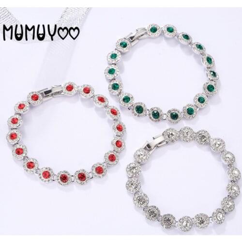 Fashion jewelry high-quality swa new, charm and elegant red green sunflower crystal romantic bracelet women