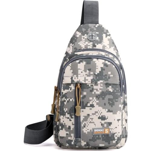 Men Hip-Hop Chest Bag Outdoor Canvas Travel Belt Purse Functional Chest Pack Sling Bags