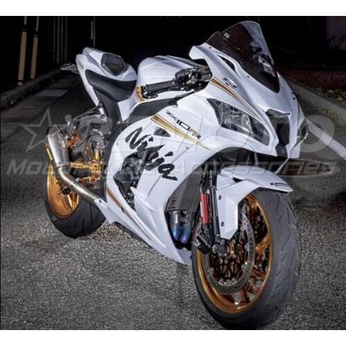 Injection Molding New ABS Whole Fairings Kit Fit for Kawasaki Ninja ZX-10R 2016 2017 2018 2019 2020 Bodywork set Cool white