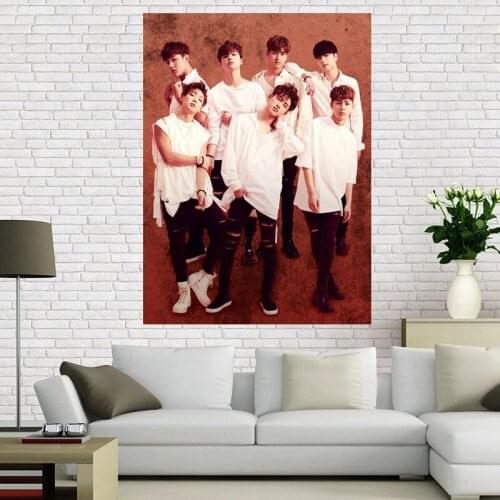 Custom WINNER KPOP Poster Wall For Living Room Art Poster Decoration Canvas Fabric Cloth No Frame Morden Home Decor A12.2