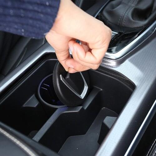 Car Ash Tray Ashtray Storage Cup With LED For Renault Koleos for Samsung QM6 2017 2018 Accessories