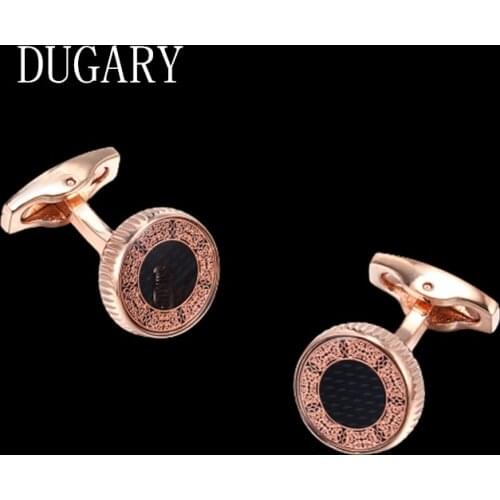 DUGARY Luxury shirt cufflinks for mens Brand cuff buttons cuff links High Quality round wedding abotoaduras Jewelry gemelos