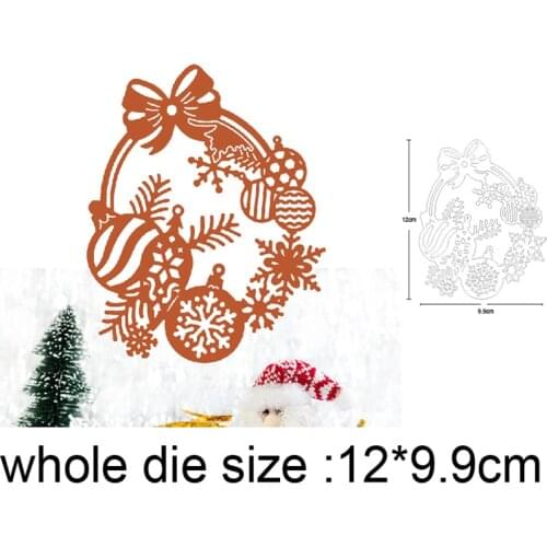 Christmas Lace Ornaments Metal Cutting Dies Stencils For DIY Scrapbooking Decor Paper Card Embossing Die Cut Craft Dies 2020 New
