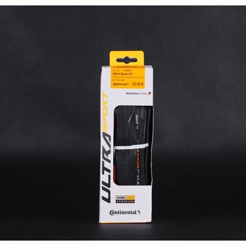 Continental Ultra Sport III 700x25 Black yellow Folding PureGrip 3 Road Bike Tire Folding Tyre