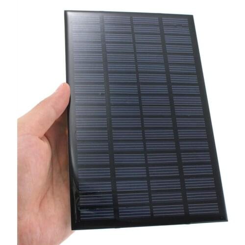 2.5W 18V Solar Cell Polycrystalline Solar Panel+Crocodile Clip For Charging 12V Battery System 194*120MM 2pcs/lot Epoxy