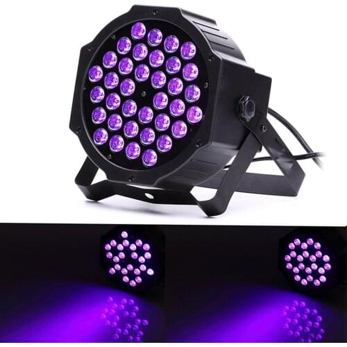 LED Par Lamp RGBW Disco Stage Wash Light Equipment 36 LED Uplights Strobe Stage Lighting Effect UV Purple Flash Projection Light