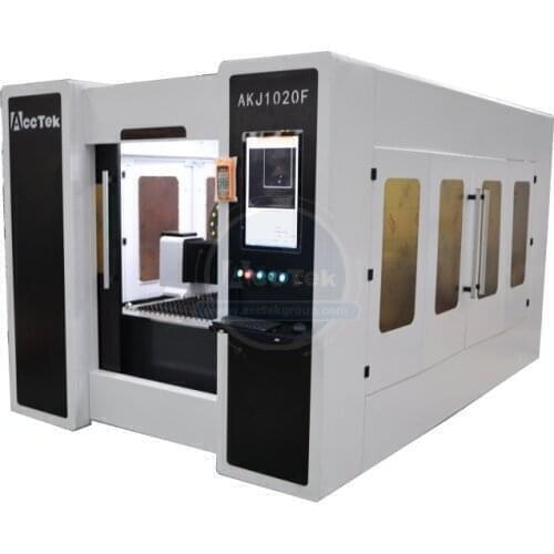 Acctek 1000w 1500w 2000w Raycus Fiber laser metal cutting machine price AKJ1020F AKJ1530F
