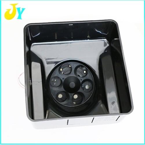 High quality 6 hole coin hopper DC24V motor Black plastic coin hopper for mario game machine slot game machine