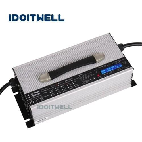 Current adjustable 48V VRLA SLA AGM GEL battery charger 48V 30A 20A 10A smart 4PCS lead acid battery charger with LCD display