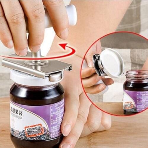 1PC Adjustable Manual Stainless Steel Easy Can Opener Jar Bottle Kitchen Tool