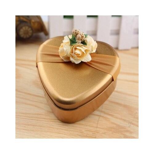 10/20Pcs Love Heart Candy Boxes Wedding Favor Party Gift Boxes With Ribbons Gift Box