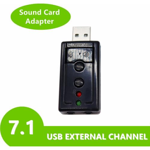 3.5mm Jack Headset 7.1 Sound Card Virtual 7.1 Channel Sound Card External USB 2.0 Audio Mic Speaker Adapter Microphone Stereo