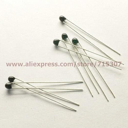 PHISCALE 50pcs Thermistor NTC-MF52AT 10K 5% tolerance B Value(3950 1%)