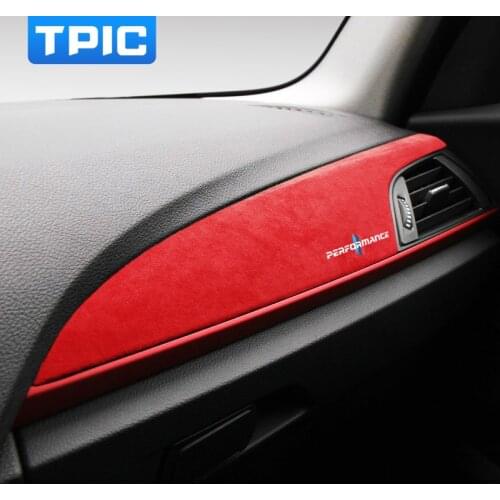 TPIC Alcantara Car Center Console Panel Instrument Stickers M Performance Decals Cover Auto Interior For BMW F20 F21 F22 F23 LHD