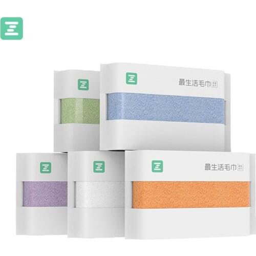 Original Youpin ZSH Polyegiene Antibacterical Towel Young Series 100% Cotton 5 Colors Highly Absorbent Bath Face Hand Towel D5