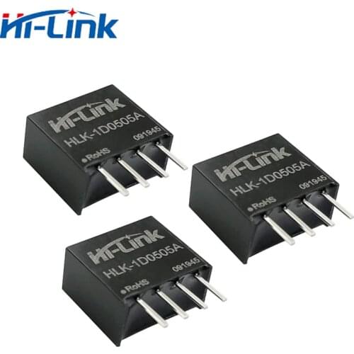Free ship 5 pcs/lot HLK-1D0505A 5V 1W 200mA DC to DC 88% transfer efficiecncy power supply modules replace B0505S-1WR3