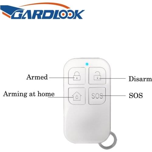 GARDLOOK Wireless Remote Control 433MHz White Color 4 Buttons For Home Burglar Alarm System