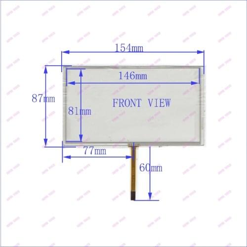 ZhiYuSun POST ZCR-1166B 6.2 inch touch screen digital player handwriting screen outer periphery dimension General touch screen