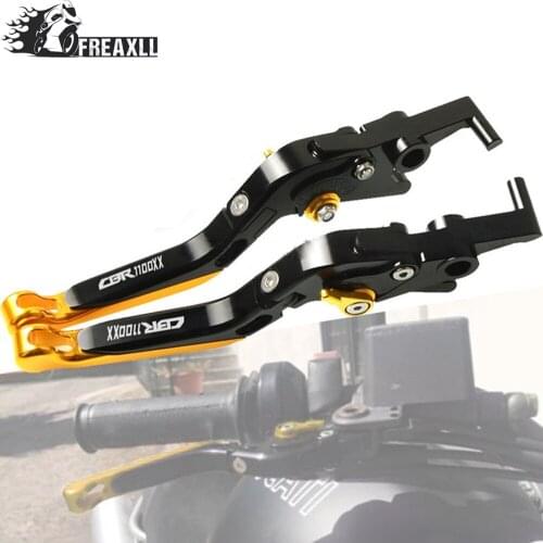 CNC Aluminum Motorcycle Handlebar Brake Clutch Lever Adjustable Folding Extendable For Honda CBR1100XX CBR 1100XX 1997 1998-2007