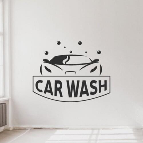 Carwash garage with bubbles Wall Sticker Decal Artist Sticker Garage Wall Art Decoration A00993