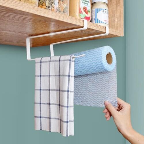 Paper Holders Kitchen Sticke Rack Iron Roll Holders for Bathroom Toilet Towel Racks Hangers Home Storage Tissue Shelf Organizer