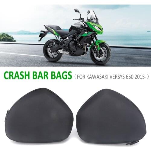 FOR KAWASAKI VERSYS650 Versys 650 2015-up 2021 2020 2019 Motorcycle Crash Bar Bags Frame Storage Bag Toolkit Storage Package Bag