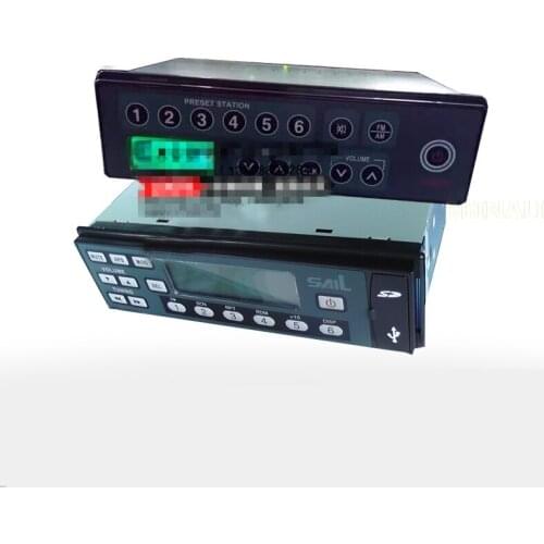 For PC SK Volvo ZX SANY CATERPILLAR CAT Excavator radio assembly MPS dust-proof water pressure Charging Excavator Accessories