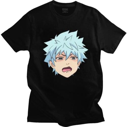 Fashion Kaidou Shun Tshirt Men Short Sleeved The Disastrous Life of Saiki K T-shirt Soft Cotton Japanese Anime Manga Tee Shirt