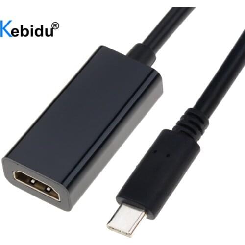 Kebidu USB C to HDMI-compatible Adapter 4K 60Hz Type C 3.1 Cable Adapter Converter for MacBook Samsung HTC HUAWEI LG