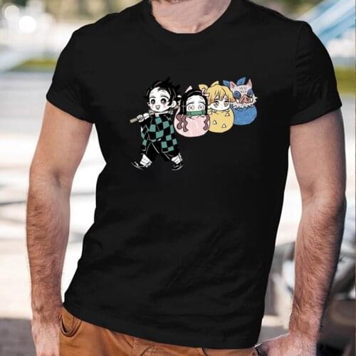 Kimetsu No Yaiba Men Demon Slayer Nezuko Harajuku Anime T Shirt Kawaii Tanjirou Demon Blade Cartoon Manga Casual Sweatshirts