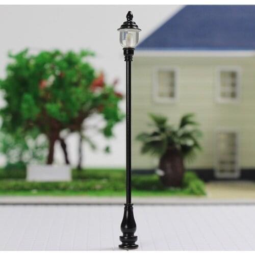 New 10pcs Model Railroad train Lamp posts Led street light Antique Lamps O scale LQS20 model train 1/43 railway modeling