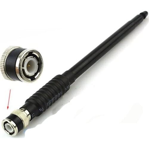 NA-766 BNC 80-600MHz Dual Band CB Radio Telescopic Antenna for Motorola HT440,Kenwood TK100,Icom IC-V8,Vertex Standard 734 etc