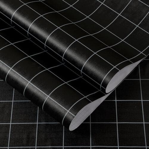 Wallpapers Modern Wall Stickers Self Adhesive Waterproof Grid Vinyl Film Contact Paper Bathroom Kitchen Home Decor Tapety