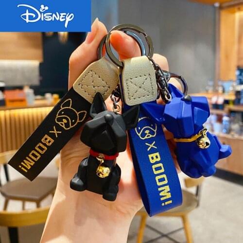 New Cool Bell Cool Bulldog Pendant Keychain Versatile Bag Key Chain Lovers Accessories Creative Gifts Wholesale Keyring