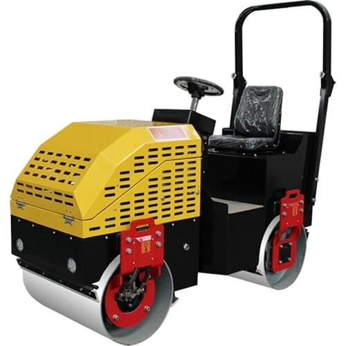 New Walk-behind double steel wheel vibratory roller compactor vibrating double drum compactor