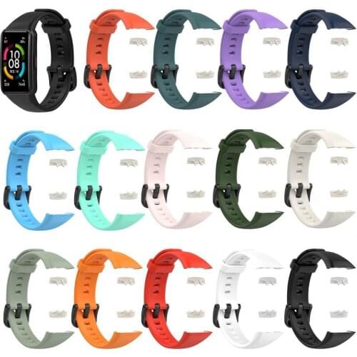 Silicone Sport Band Straps For Huawei Honor Band 6 Strap Smart Wristband Bracelet Replacement Watch Strap For Honor Band6