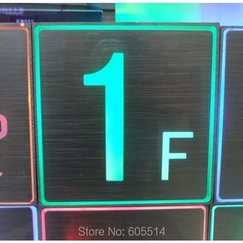 [Seven Neon]Free shipping 2sets 200*200*30mm square shape led singnal light led indicator for 1F signal