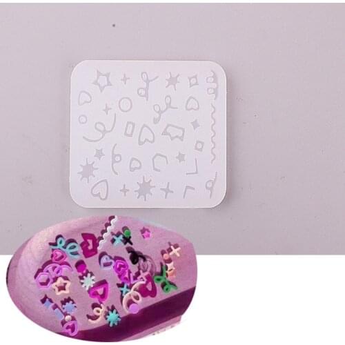 Mini Ribbon Silicone Molds Diy Shaker Fillings Heart Star Fillings Making Jewelry Accessories Epoxy Resin Mold